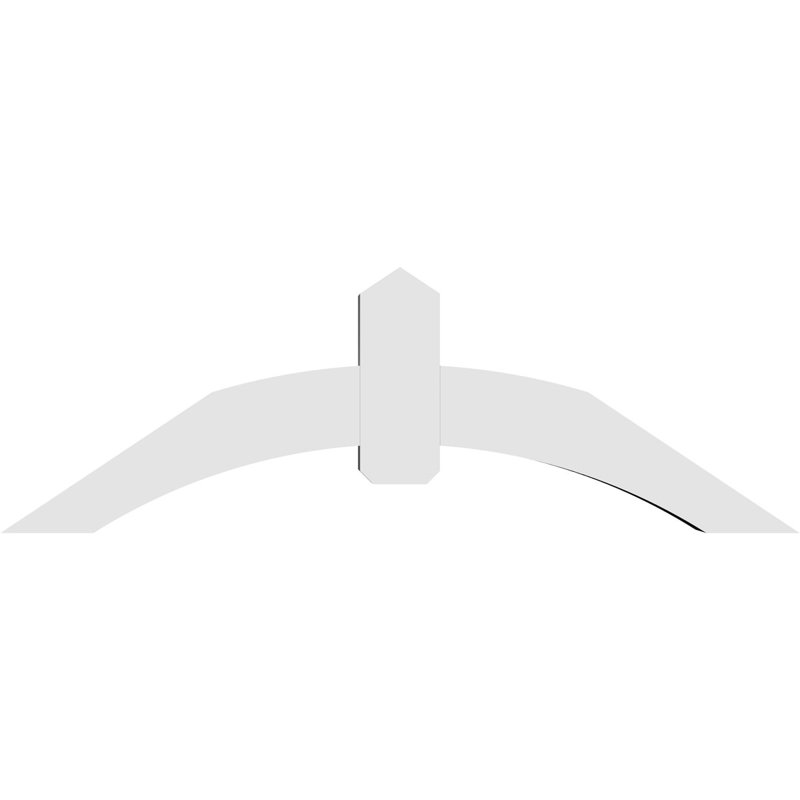 Support pour pignon en PVC Archdale, H 20 po x l 60 po (pas: 8/12), P 6 po x F 6 po
