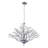 Darcey 12 - Light 33"W Dimmable Black/Gold/Chrome Empire Chandelier For Living Room Or Dining Room-1269886233