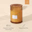 Bougie parfumée en pot de bois de santal et patchouli