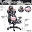 Fauteuil de jeu TS85 COW Print LUXX Series avec mousse à mémoire de forme et fonctions réglables pour un confort ultime