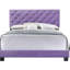 Structure de lit double transitionnel mauve - l 58 po x P 77 po x P 48 po Structure d'assemblage simple et à la mode qui s'harmonise à divers intérieurs avec une base et une construction stable de style magnifique