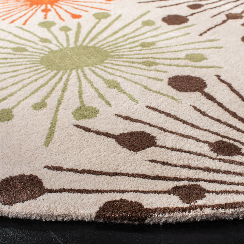 Tapis touffeté à la main Amier, Rond 8 pi