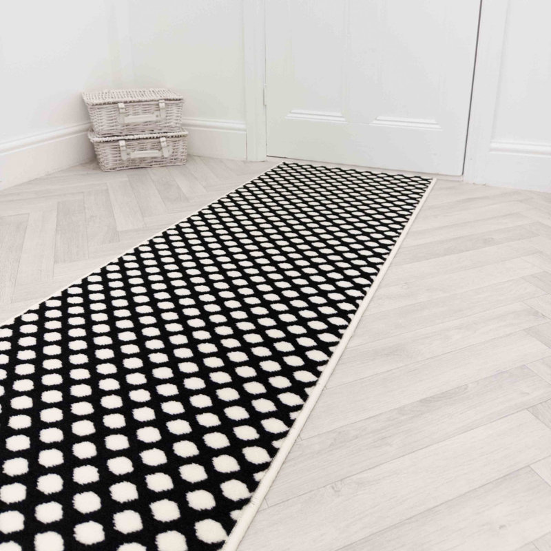 Runner Geometric Area Rug, Runner 60 x 150 cm
