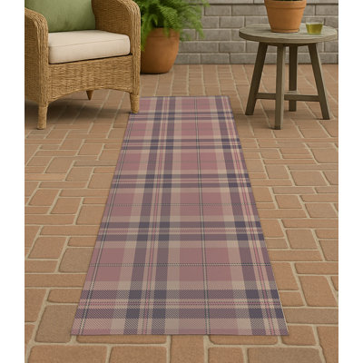 Vinny Tartan Non-Slip Outdoor Rug