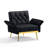 Zianny Velvet Accent Chair with Ottoman-673816100