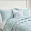 Lit double / grand en coton Corail brodé, motifs de courtepointe décoratifs de chambre à coucher 4 pièces, coussins,-118755863