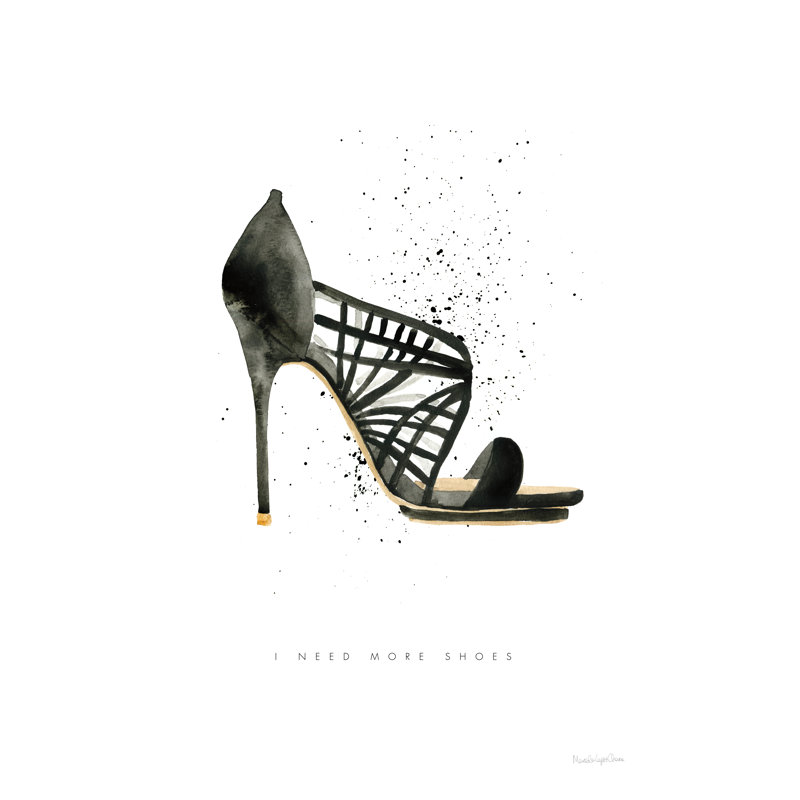 «Stiletto Style I» par Mercedes Lopez Charro - reproduction d'art, H 18 po x l 12 po