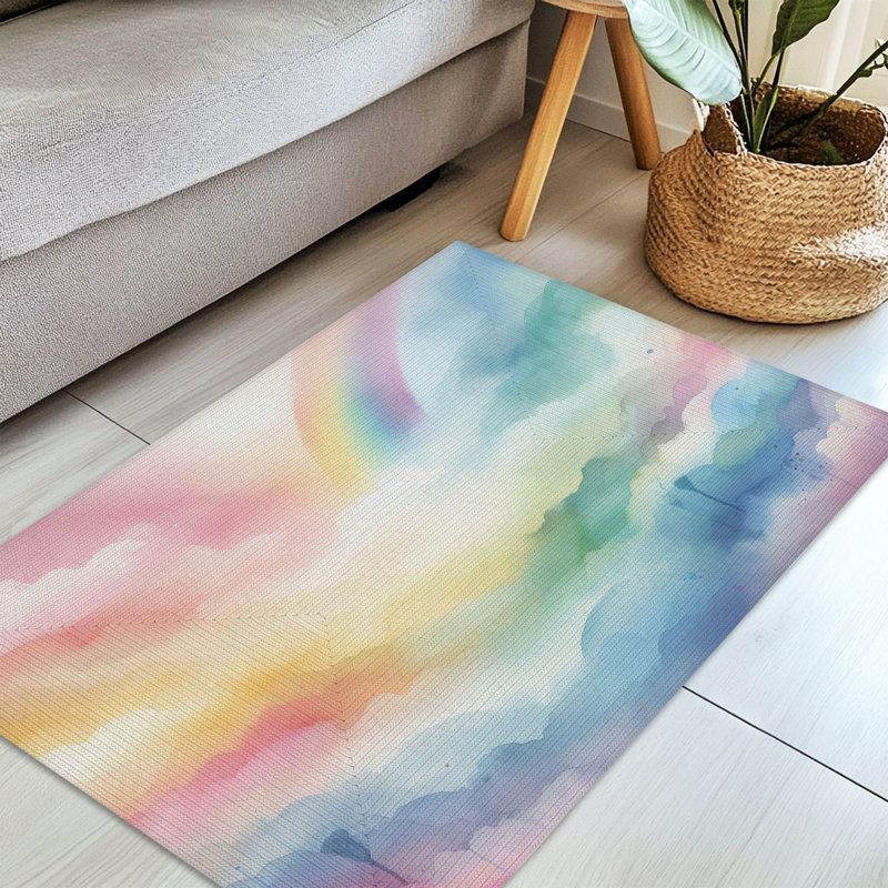 Tapis tressé Rainbow Drift, Rectangulaire 3 pi x 5 pi
