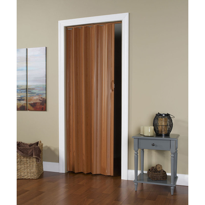Porte pliante accordéon en PVC / vinyle 36 po x 80 po Homestyle Regent, Sorbier