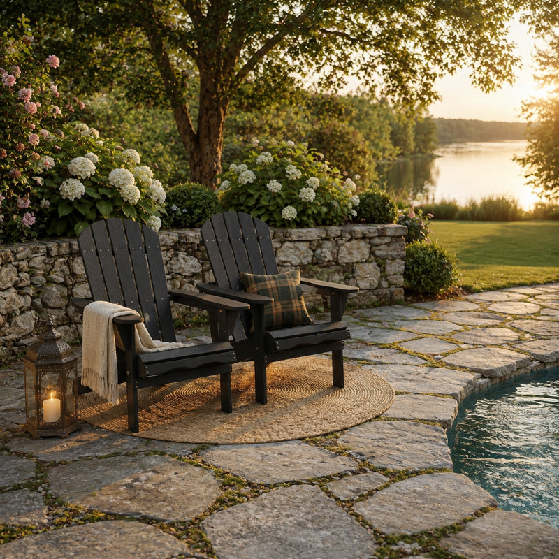 Méridienne pliante Adirondack, Black