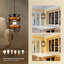 Mini-luminaire suspendu rond en métal et bois 1 lumière Aldo-1865516659