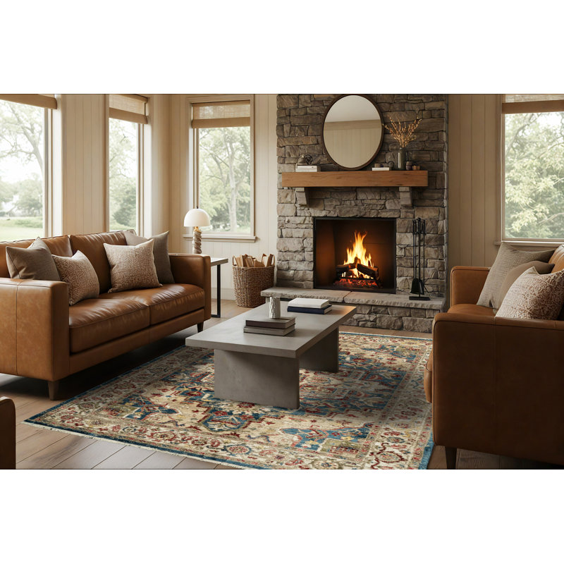 Dahl Oriental Indoor Rug, Rectangle 6'7" x 9'2"