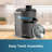 BLACK+DECKER Quiet Fruit & Vegetable Juicer, JE2500B, Non-Drip Spout, Compact Design, Easy To Assemble, Dishwasher-Safe