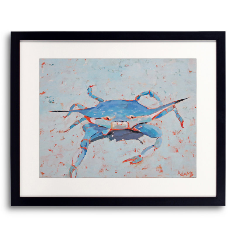 Blue Crab 2 Print by Phyllis Adams, 16" H x 20" W