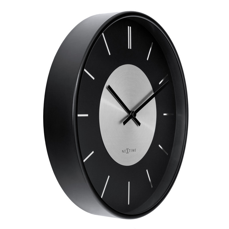 Metal Wall Clock, Black