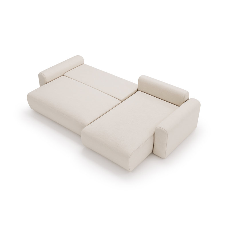 2 Seater Corner Sofa , White