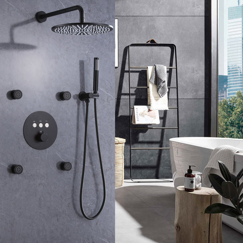 Thermostatic All-In-One Kit with Rough in-Valve