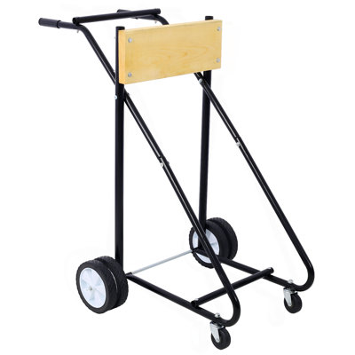 Outboard Boat Motor Stand, Engine Carrier Cart Dolly For Storage, 315Lbs Weight Capacity, W/Wheels