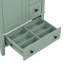 Meuble-lavabo vert clair de 24 po avec lavabo intégré en céramique, avec tablette à double couche, tiroirs à fermeture en douceur et porte d'armoire à fermeture en douceur-1380335094