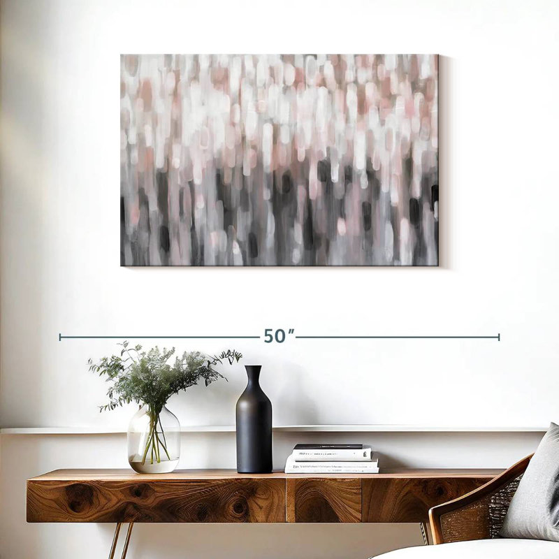 Avery Blushing Strokes, 24" H x 36" W