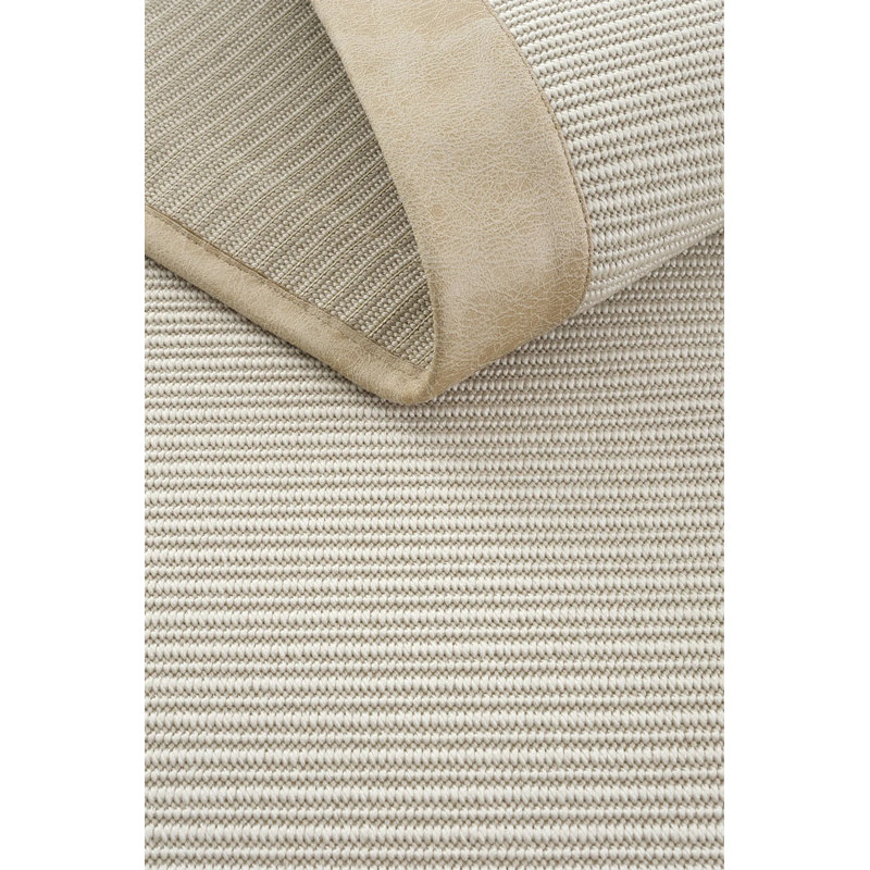 Tapis Kent en sisal avec bordure en méduse Kent, Rectangle 4 pi x 9 pi 11 po