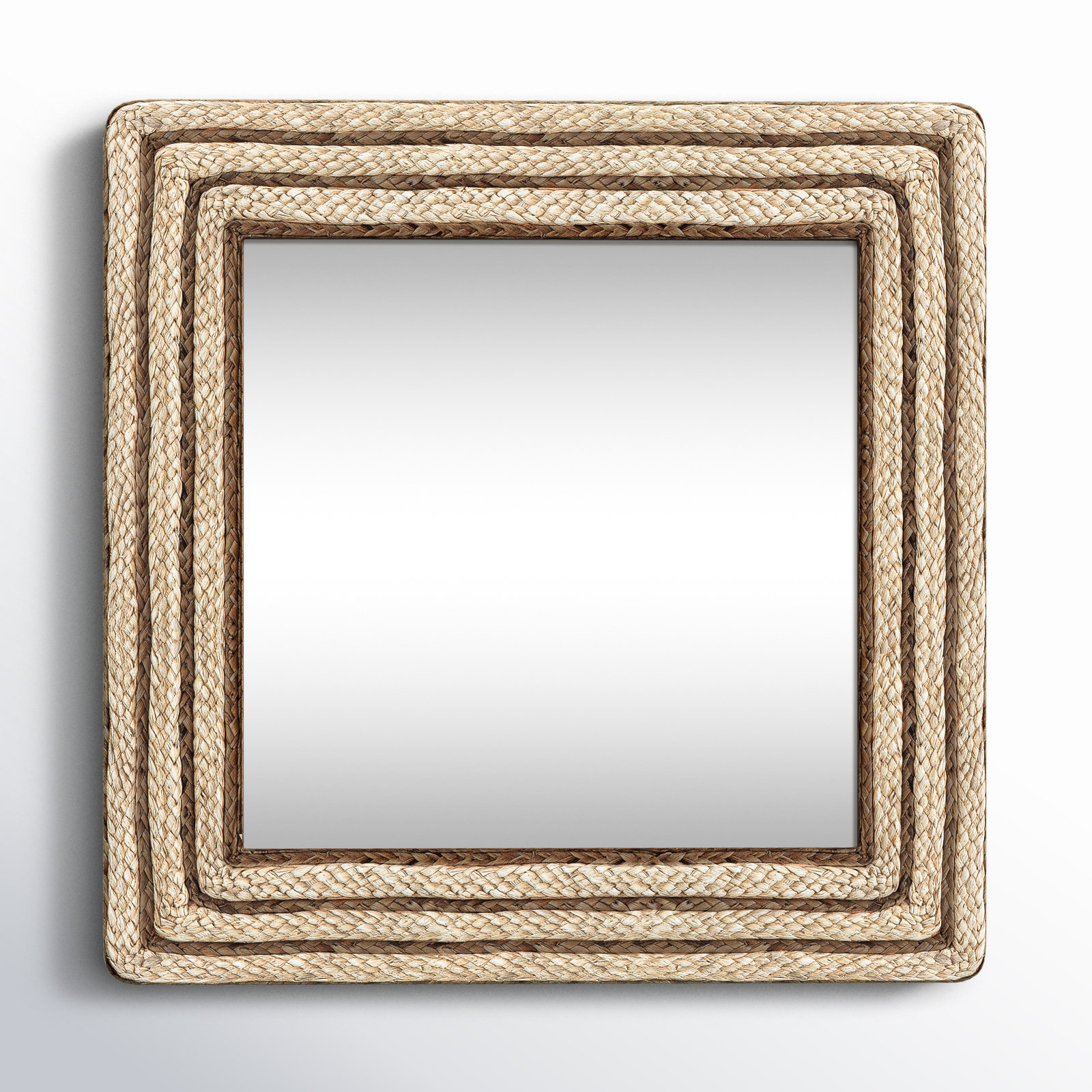 Seagrass Mirror, Square 30" x 30"