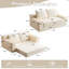Canapé en velours côtelé de 71 po Boneless, siège profond avec coussins réversibles, oreillers et matelas pliant, sans assemblage-123043670