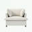Chenille Single Seat Sofa with Pillows-1348054960