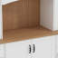 Armoire de rangement style campagne moderne avec tablettes réglables H 79 po x l 67 po