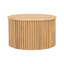 Table basse ronde à plateau relevable, table d'appoint moderne en bois cannelé avec rangement caché pour le salon-1463047021