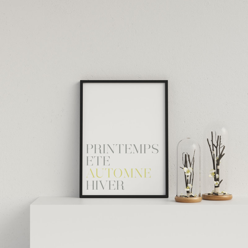 French Season Autumn Y&G by Vouvart - Single Picture Frame Print