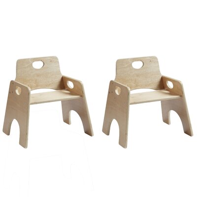 ECR4Kids Stackable Wooden Toddler Chair, Children's Furniture, Natural -  ELR-3052