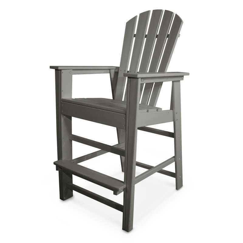 Chaise de bar POLYWOOD South Beach, Gris ardoise