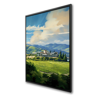 Peaceful Day - White Landscapes Framed Canvas Home Decor