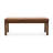 Austin Antique Tan Leather Bench with Lines
