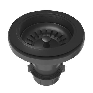 Grille de fond d'évier de cuisine en silicone de VIGO, 27 po x 15 po, noir  mat VGSG3018MB
