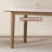 4 - Person White Rectangular Sintered Stone tabletop Dining Table-110983106