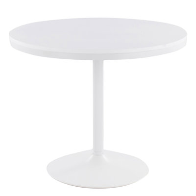 Table de salle à manger en acier et bois