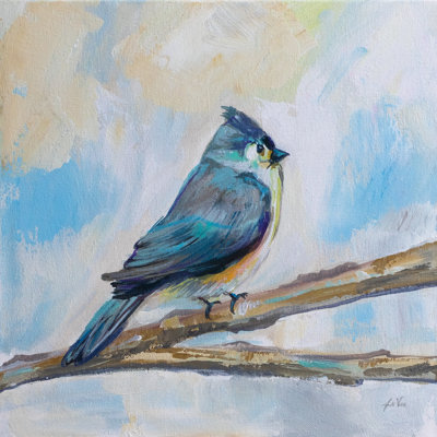 «Titmouse» par Jeanette Vertentes, reproduction d'art sur toile tendue
