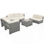 Ensemble de meubles de patio Mobilier d'extérieur Méridienne en rotin Ensemble de sièges de patio avec coussins et table de centre-1539146391