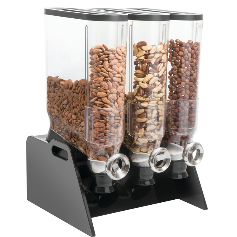 Distributeur de céréales à triple bambou en vrac pro-bulk