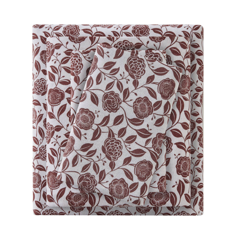 4 Pcs Full Sheet Set, Pink Floral
