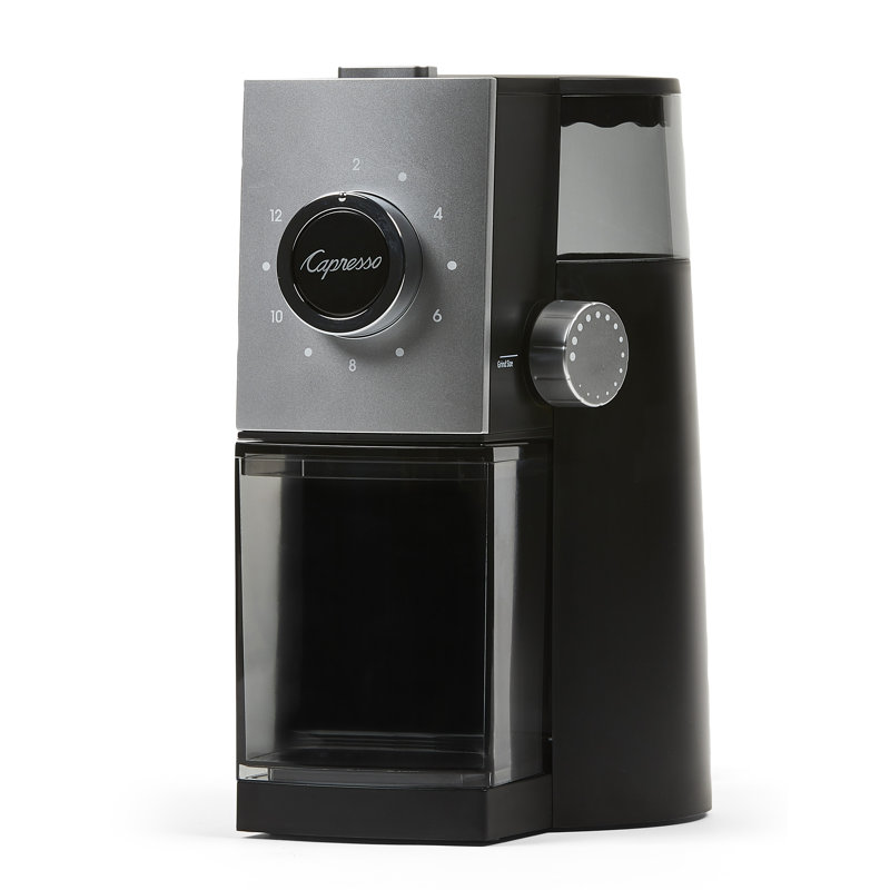 Black Electric Adjustable Grind Burr Coffee Grinder
