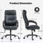 Fauteuil de direction ergonomique pivotant rembourré avec rembourrage supplémentaire