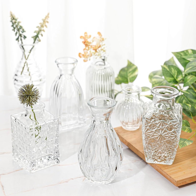 Vase de table en verre Artiana, Transparent