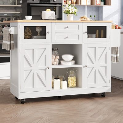 140 cm W Kitchen Island with Top