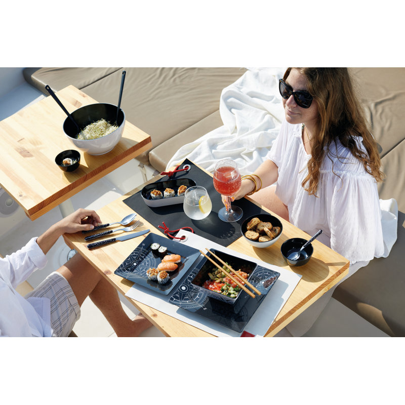 Service de vaisselle en mélamine Breakwater Bay Westrem - service pour 6