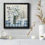 Gingham Blues - Peinture sur toile encadrée-985969280-985969292