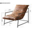 Fauteuil de loisir en cuir véritable Sleepy