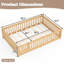 Lit grand format avec garde-corps et porte pour enfants-1276411787